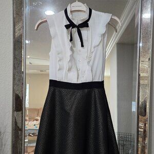 Ted baker size 0 black and white dress